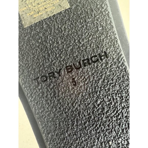 Tory Burch Women's Blue T Monogram Bootie Boots size 5 - Picture 9 of 11